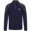 Winnipeg Jets Levelwear Cadet Insignia Core Quarter-Zip Pullover Top - Navy - Side View