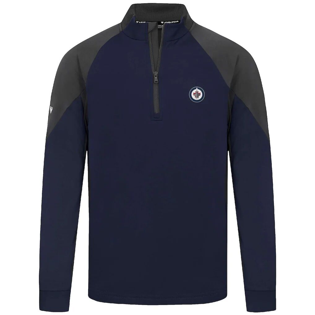 Winnipeg Jets Levelwear Cadet Insignia Core Quarter-Zip Pullover Top