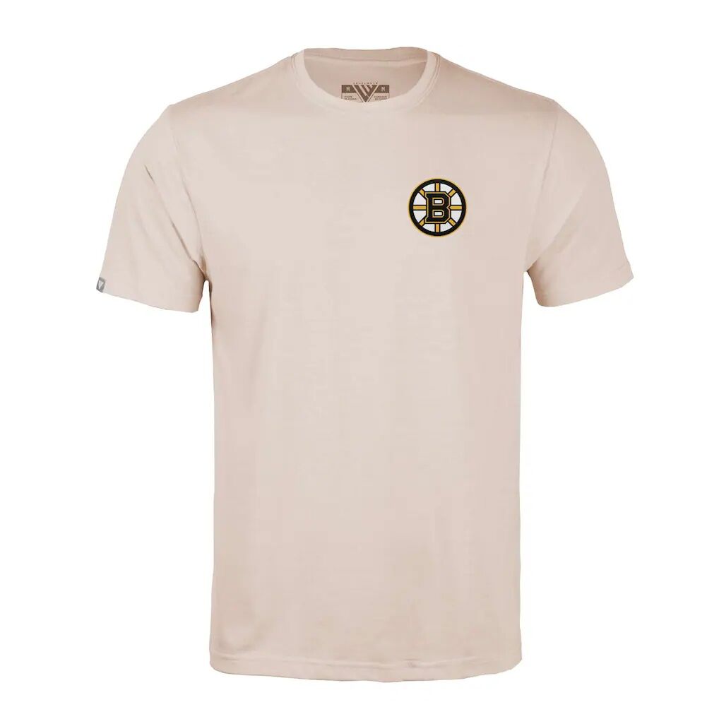 Boston Bruins Levelwear Richmond Stained Glass T-Shirt - Khaki