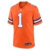 Jason Elam Denver Broncos Nike Retired Player Alternate Game Jersey - Orange - Side View