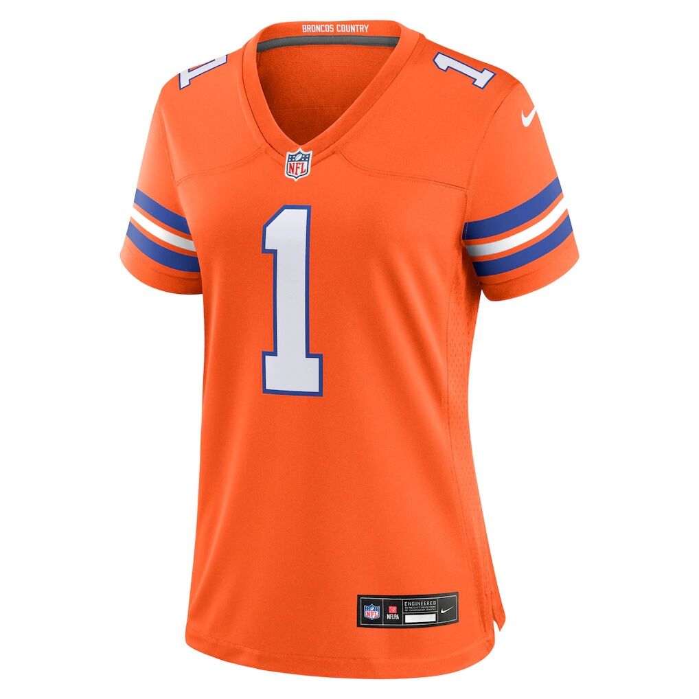Jason Elam Denver Broncos Nike Women's Mile High Collection 1977 Throwback Retired Player Game Jersey
