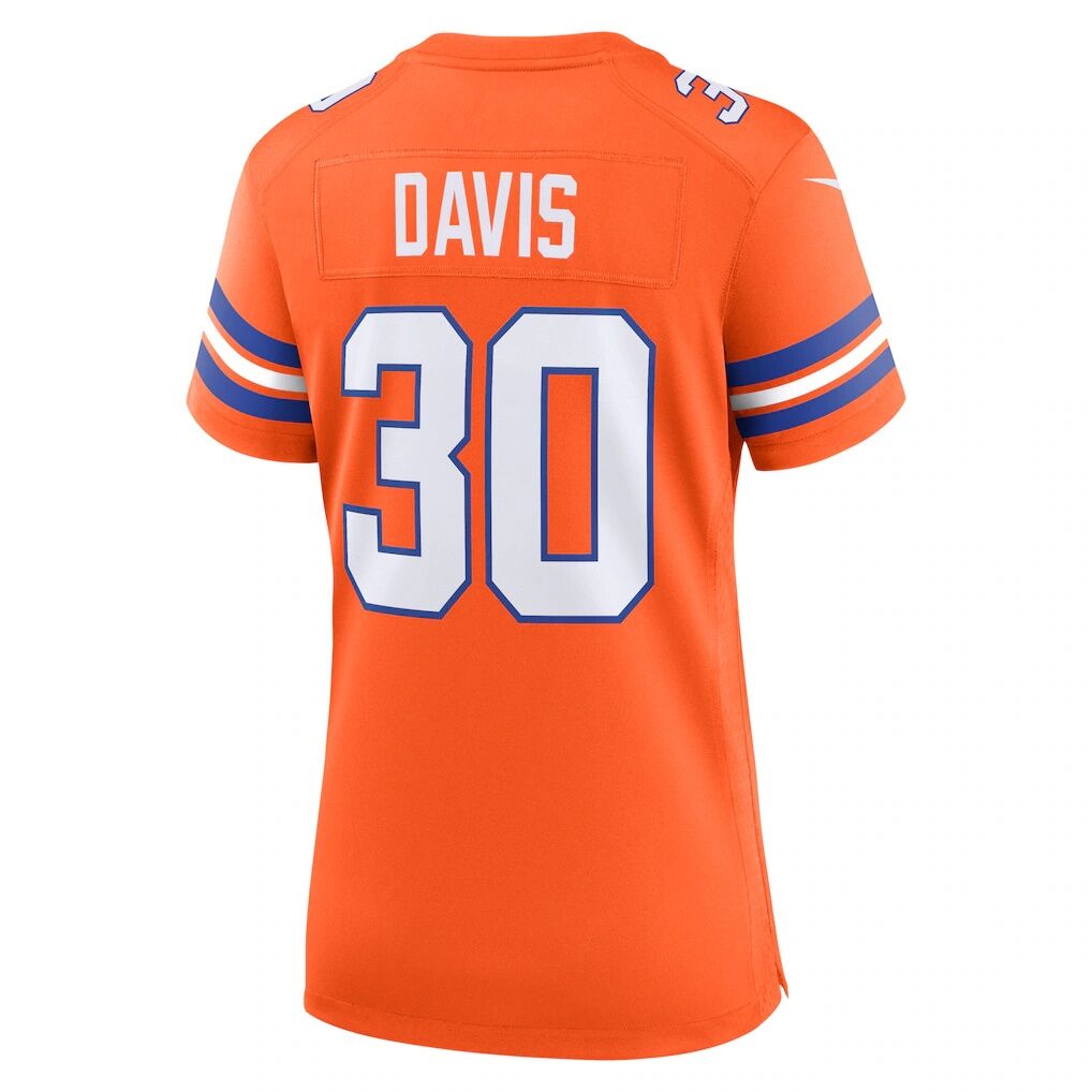 Terrell Davis Denver Broncos Nike Women's Mile High Collection 1977 Throwback Retired Player Game Jersey