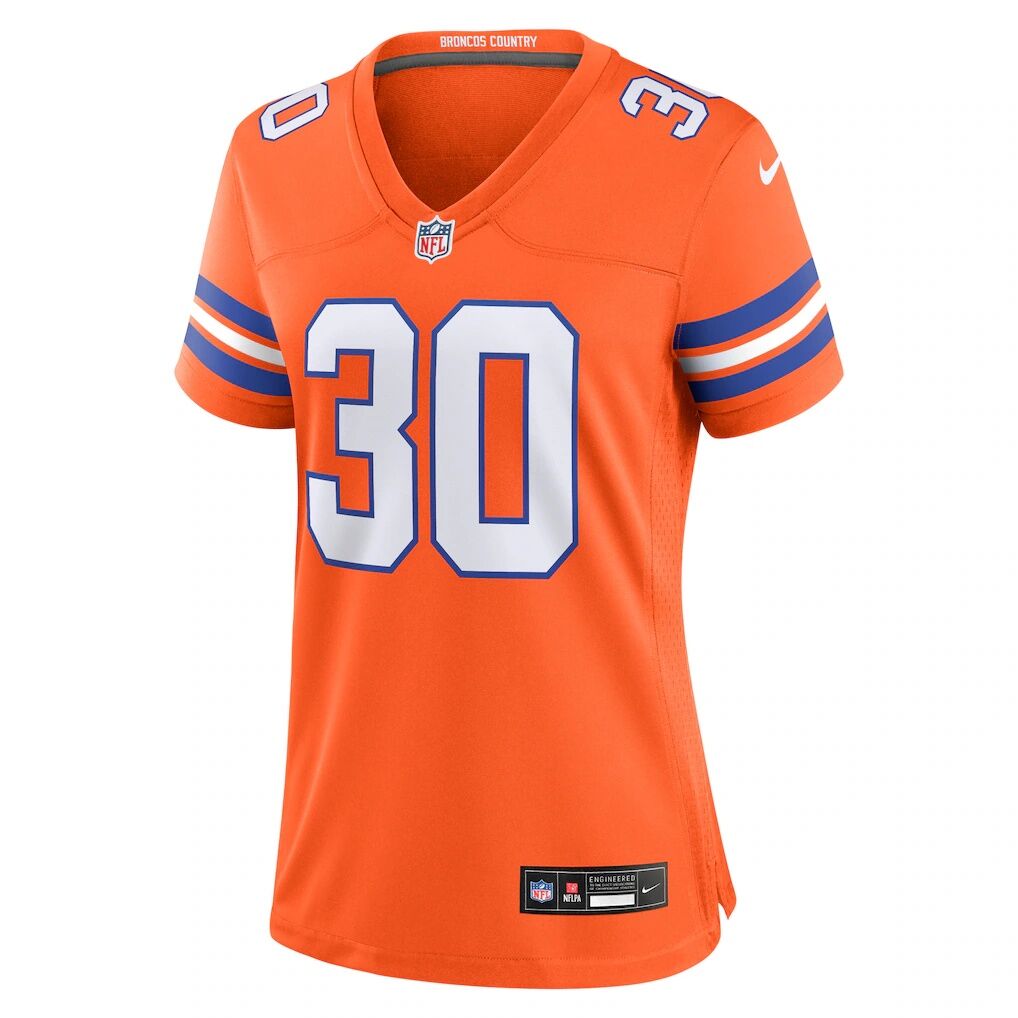 Terrell Davis Denver Broncos Nike Women's Mile High Collection 1977 Throwback Retired Player Game Jersey