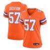 Tom Jackson Denver Broncos Nike Women's Mile High Collection 1977 Throwback Retired Player Game Jersey - Orange - Front View