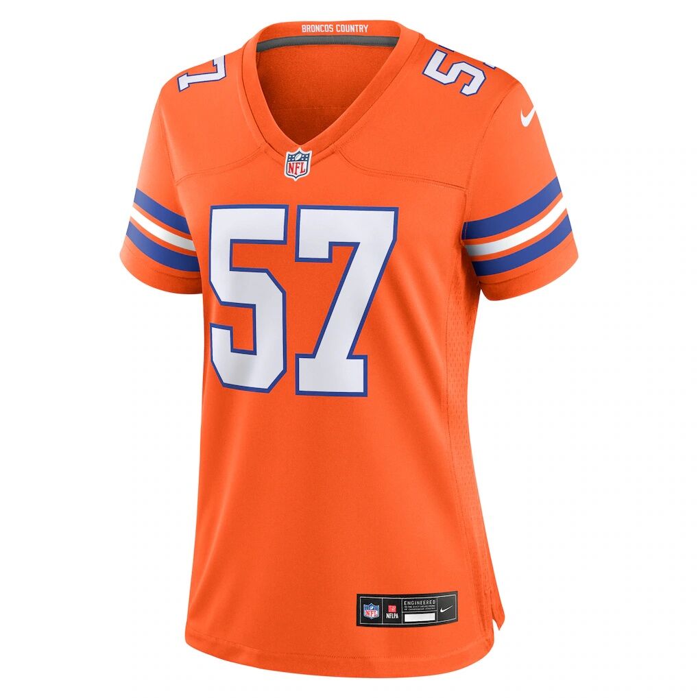 Tom Jackson Denver Broncos Nike Women's Mile High Collection 1977 Throwback Retired Player Game Jersey