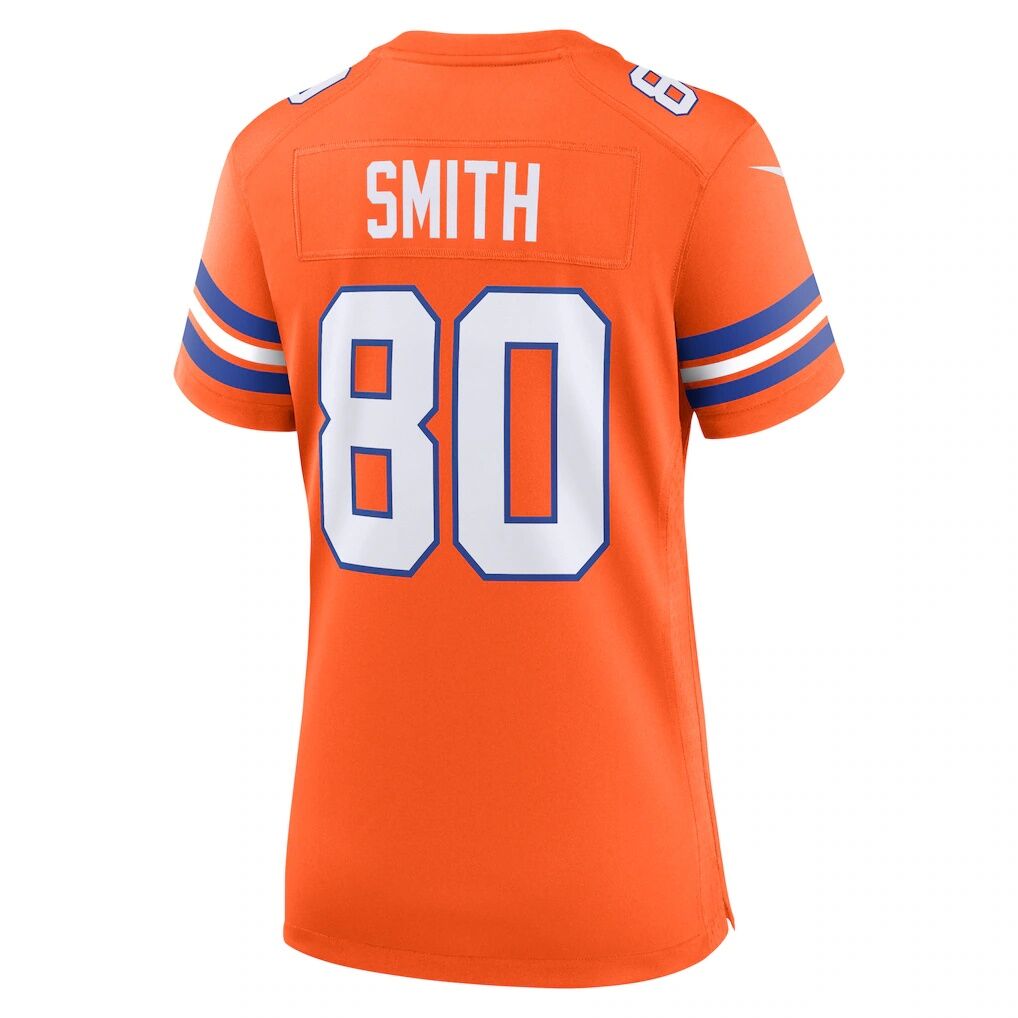 Rod Smith Denver Broncos Nike Women's Mile High Collection 1977 Throwback Retired Player Game Jersey