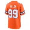 Zach Allen Denver Broncos Nike Alternate Game Jersey - Orange - Detail View