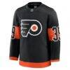 Matvei Michkov Philadelphia Flyers Fashion7 Alternate Premium Jersey - Black - Side View