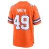 Dennis Smith Denver Broncos Nike Retired Player Alternate Game Jersey - Orange - Detail View