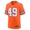 Dennis Smith Denver Broncos Nike Retired Player Alternate Game Jersey - Orange - Side View