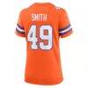 Dennis Smith Denver Broncos Nike Women's Mile High Collection 1977 Throwback Retired Player Game Jersey - Orange - Detail View