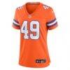 Dennis Smith Denver Broncos Nike Women's Mile High Collection 1977 Throwback Retired Player Game Jersey - Orange - Side View