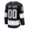 Los Angeles Kings Fashion7 Home Premium Custom Jersey - Black - Detail View