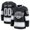 Los Angeles Kings Fashion7 Home Premium Custom Jersey - Black - Front View