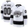 Los Angeles Kings Fashion7 Home Premium Custom Jersey - White - Front View
