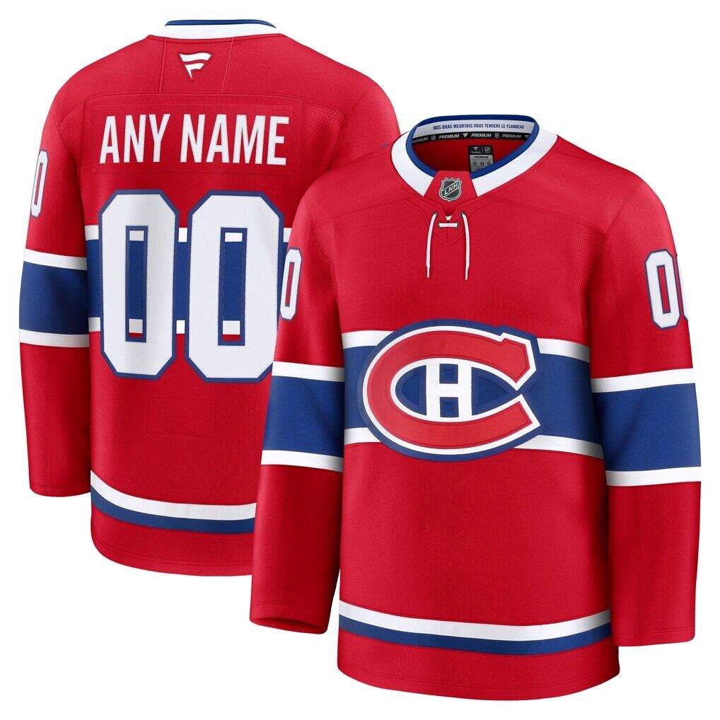 Montreal Canadiens Fashion7 Home Premium Custom Jersey