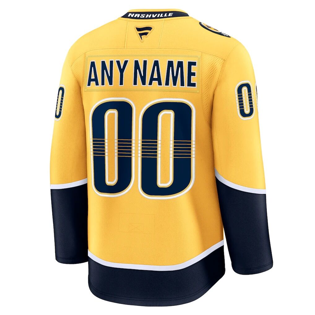 Nashville Predators Fashion7 Home Premium Custom Jersey