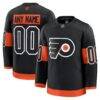 Philadelphia Flyers Fashion7 Alternate Premium Custom Jersey - Black - Front View