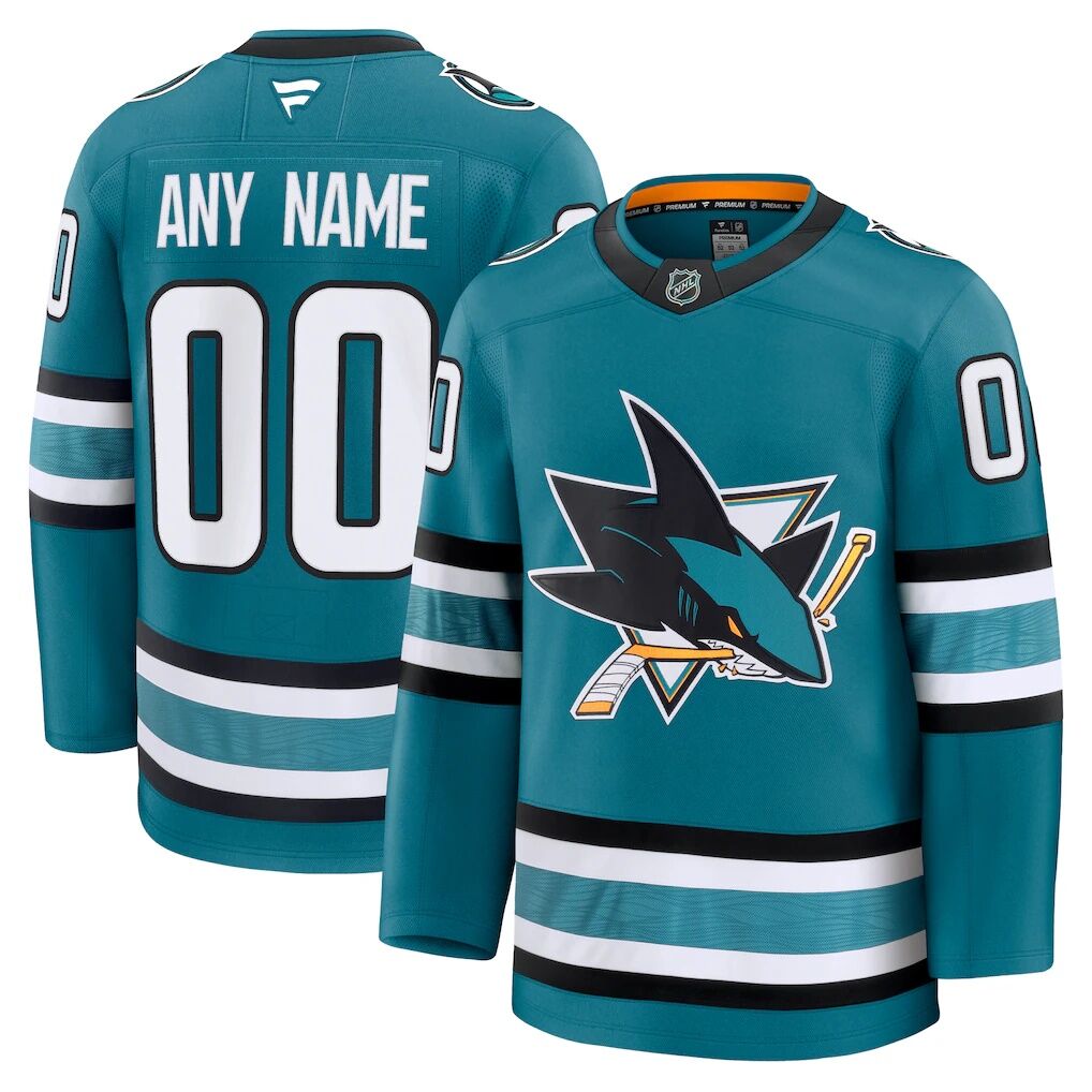 San Jose Sharks Fashion7 Home Premium Custom Jersey