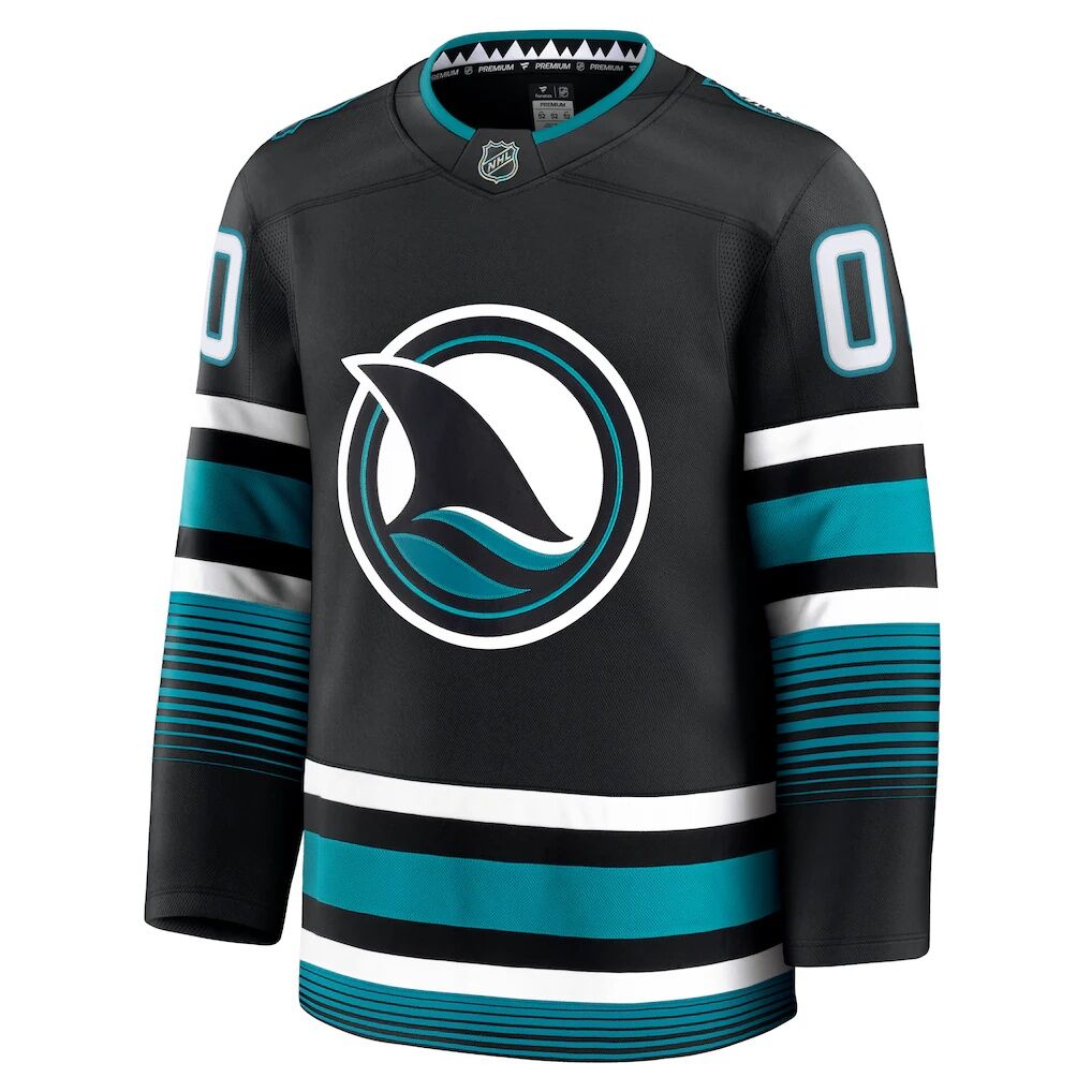 San Jose Sharks Fashion7 Alternate Premium Custom Jersey