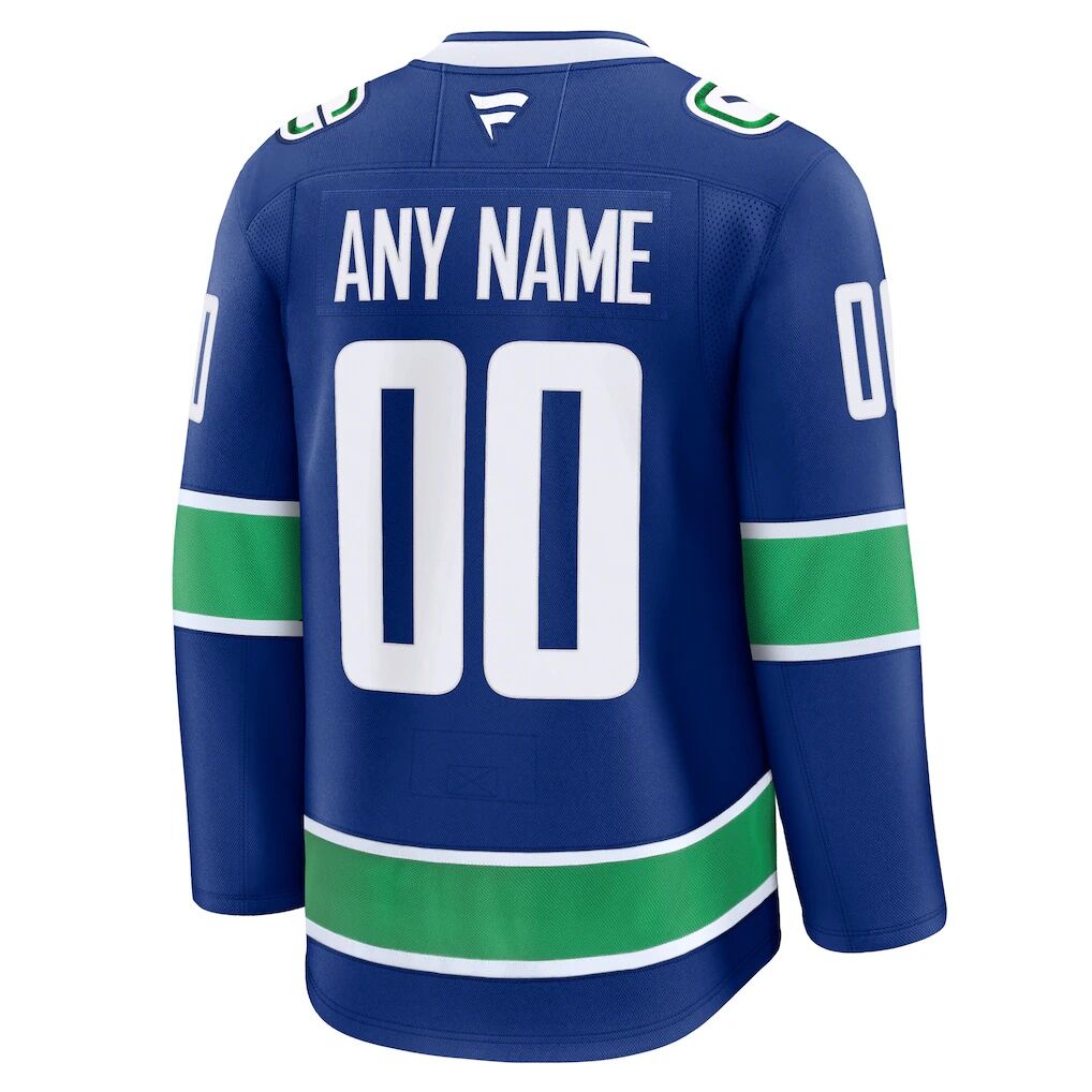 Vancouver Canucks Fashion7 Home Premium Custom Jersey