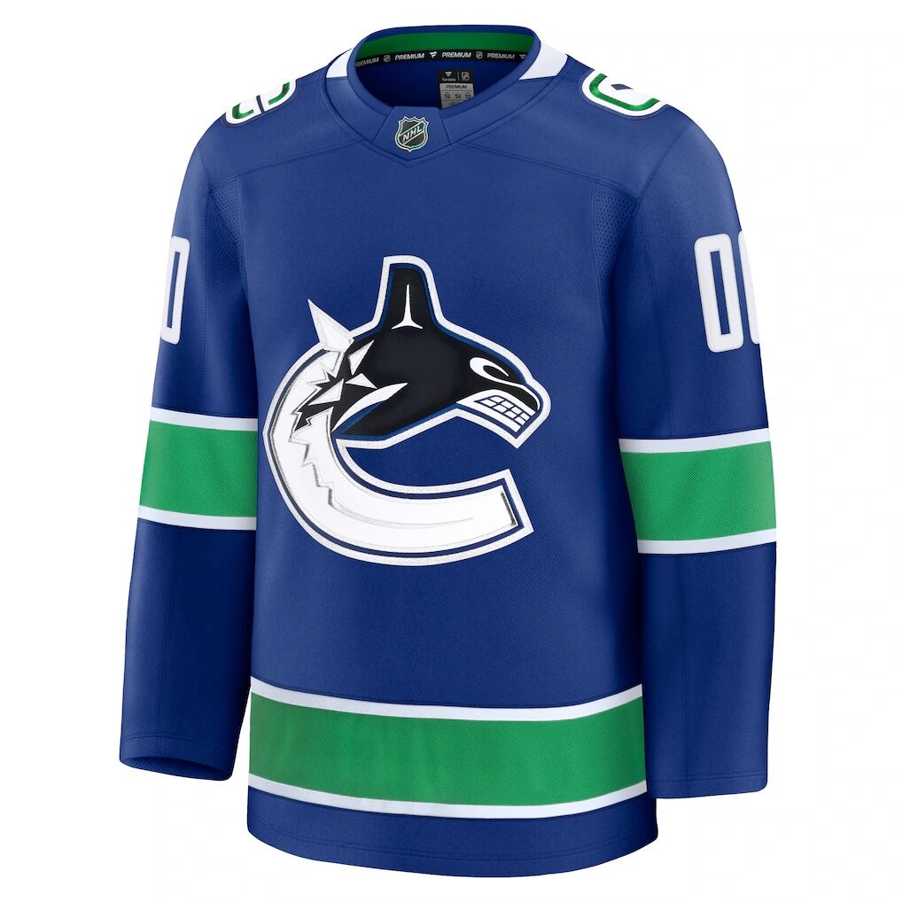 Vancouver Canucks Fashion7 Home Premium Custom Jersey