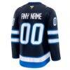 Winnipeg Jets Fashion7 Home Premium Custom Jersey - Navy - Detail View