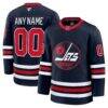 Winnipeg Jets Fashion7 Alternate Premium Custom Jersey - Navy - Front View