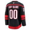 Carolina Hurricanes Fashion7 Home Premium Custom Jersey - Black - Detail View