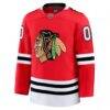 Chicago Blackhawks Fashion7 Home Premium Custom Jersey - Red - Side View