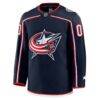 Columbus Blue Jackets Fashion7 Home Premium Custom Jersey - Navy - Side View