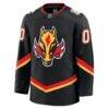 Calgary Flames Fashion7 Alternate Premium Custom Jersey - Black - Side View