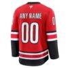 Carolina Hurricanes Fashion7 Alternate Premium Custom Jersey - Red - Detail View