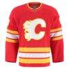 Calgary Flames Fashion7 Home Authentic Pro Custom Jersey - Red - Side View