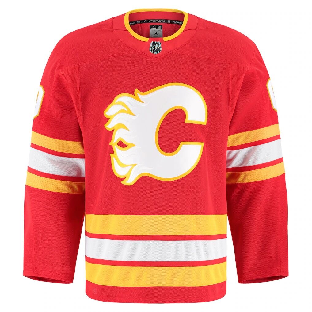 Calgary Flames Fashion7 Home Authentic Pro Custom Jersey