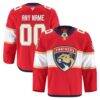 Florida Panthers Fashion7 Home Authentic Pro Custom Jersey - Red - Front View