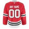 Chicago Blackhawks Fashion7 Home Authentic Pro Custom Jersey - Red - Detail View