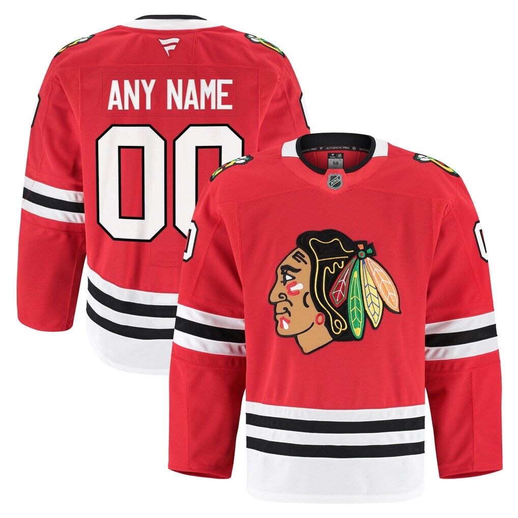 Chicago Blackhawks Fashion7 Home Authentic Pro Custom Jersey