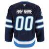 Winnipeg Jets Fashion7 Home Authentic Pro Custom Jersey - Navy - Detail View