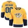 Nashville Predators Fashion7 Home Authentic Pro Custom Jersey - Gold - Front View