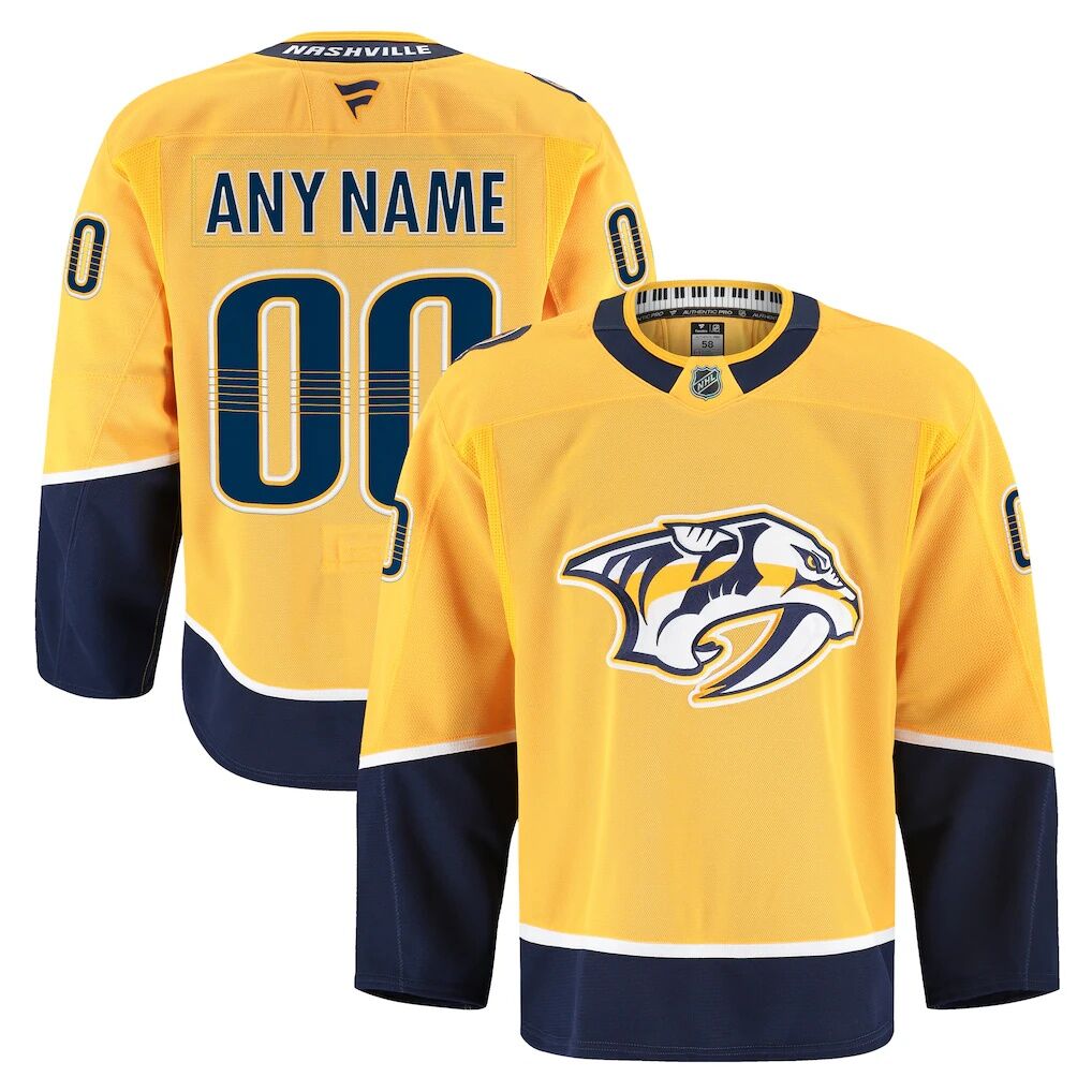 Nashville Predators Fashion7 Home Authentic Pro Custom Jersey