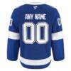 Tampa Bay Lightning Fashion7 Home Authentic Pro Custom Jersey - Blue - Detail View