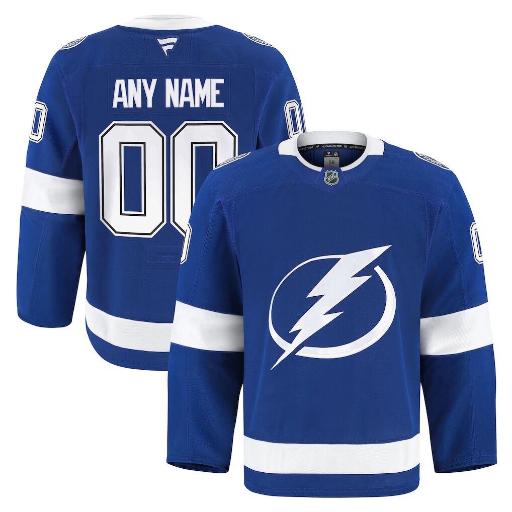 Tampa Bay Lightning Fashion7 Home Authentic Pro Custom Jersey