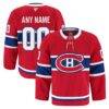 Montreal Canadiens Fashion7 Home Authentic Pro Custom Jersey - Red - Front View