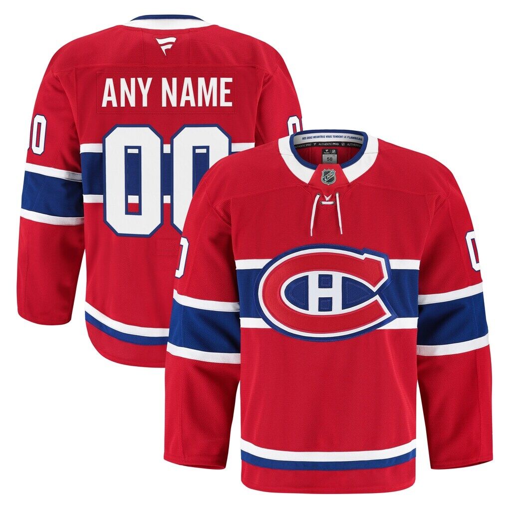 Montreal Canadiens Fashion7 Home Authentic Pro Custom Jersey