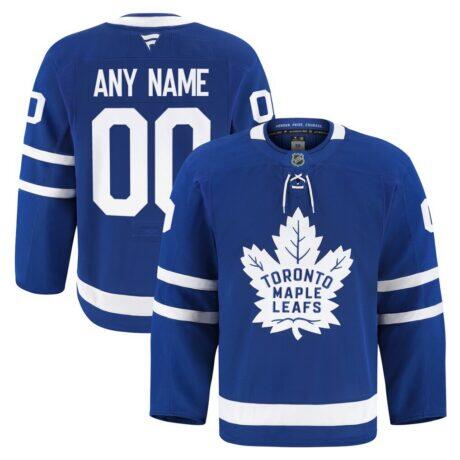 Toronto Maple Leafs Fashion7 Home Authentic Pro Custom Jersey - Blue - Front View