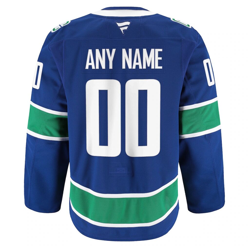 Vancouver Canucks Fashion7 Home Authentic Pro Custom Jersey