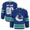 Vancouver Canucks Fashion7 Home Authentic Pro Custom Jersey - Blue - Front View