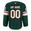 Minnesota Wild Fashion7 Home Authentic Pro Custom Jersey - Green - Detail View