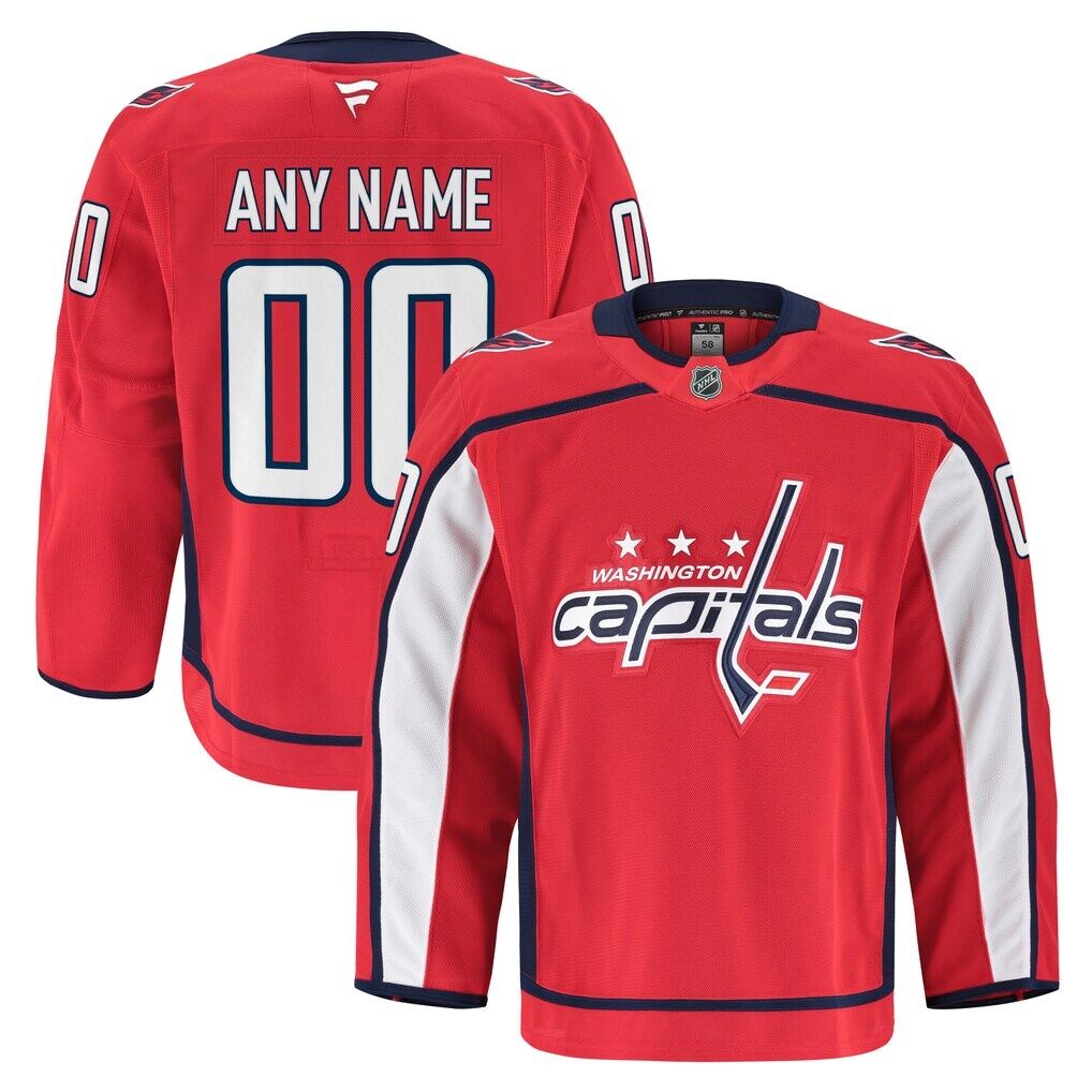 Washington Capitals Fashion7 Home Authentic Pro Custom Jersey